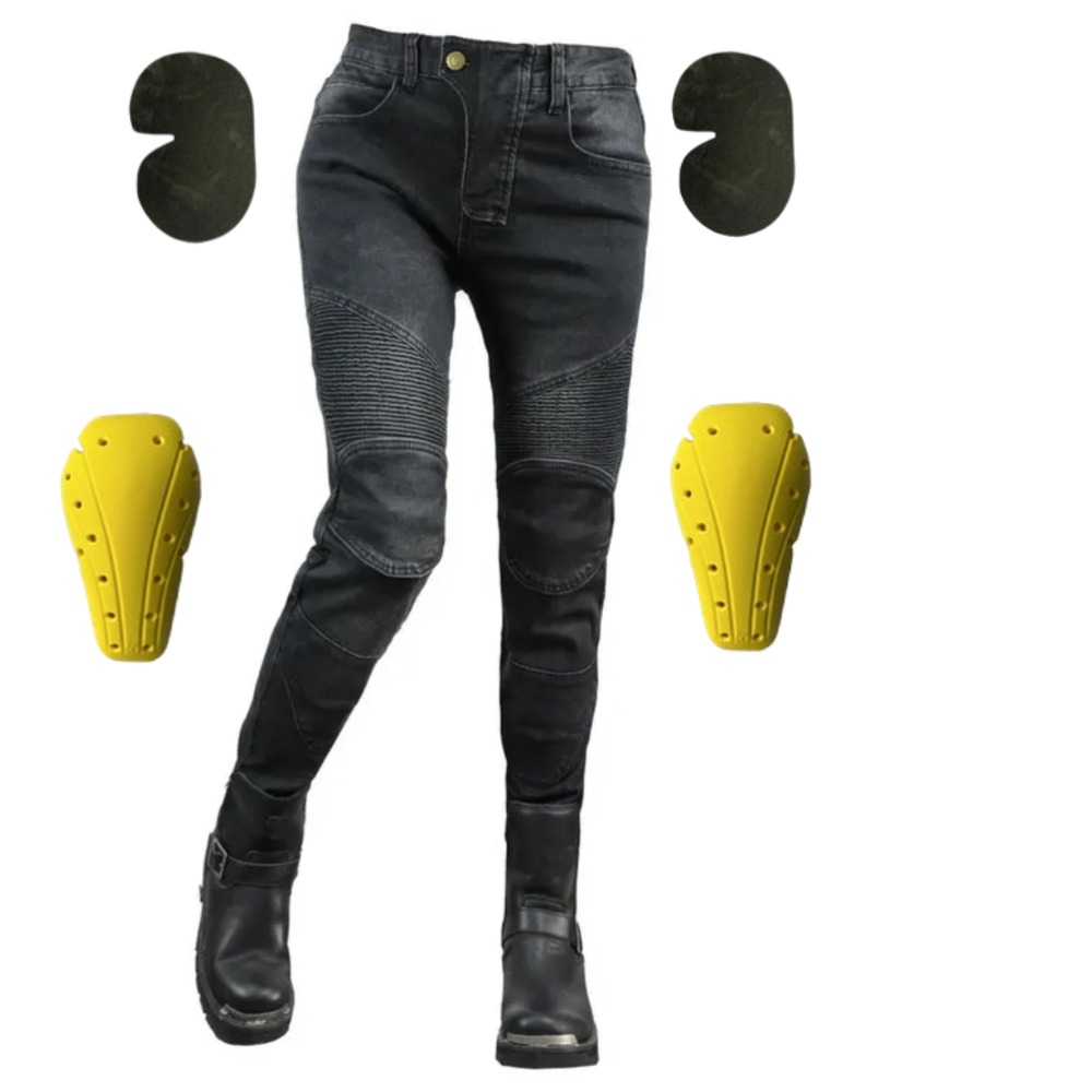 Motorcycle Gear For Woman - Women's Motorcycle Riding Jeans Pants Anti-fall