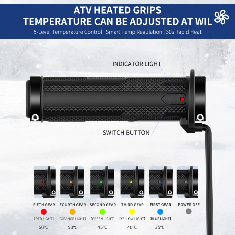 A3 ATV Heated Hand Grips 4th G - Handlebar Grip Heated ulasan dan harga